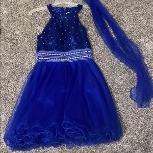 Small blue homecoming dress